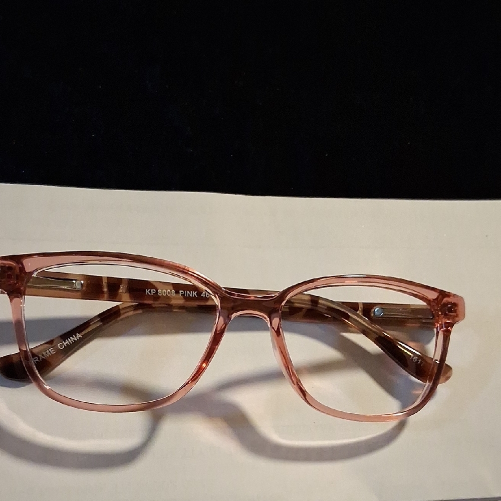 Pink Kids Animal Print Eyeglasses Frames Only .